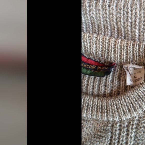 Vintage wool blend gray sweater made in Italy - Picture 4 of 6